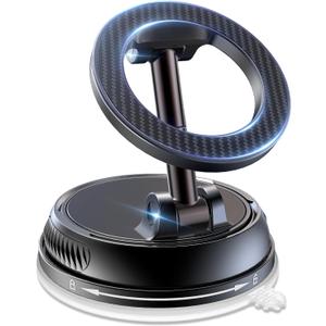 Car Phone Holder for Magsafe,[122+LBS Strongest Suction & 2400gf Magnetic],360 Adjustable,Phone Holders for Your Car,Car Phone Mount,Car Accessories for Your Car/Gym/Mirror Mount for iPhone&Android