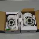 3MP Security Camera Outdoor, 360Pan-Tilt View, 2K HD Cameras for Home Security, Color Night Vision, AI Detection (2 Pack-3.3 ft USB-C Cable)