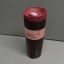 Owala SmoothSip Slider Stainless Steel Insulated Travel Mug with handle, 100% Leak Proof, For Hot and Cold Drinks, Travel Friendly with Sliding Lock Lid, 24 oz, BPA Free, Leak Proof, Black Cherry