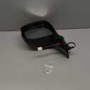 A-Premium Driver Side Power Door Mirror Compatible with Honda Civic 2012 2013 - Non-Heated Manual Folding Black Outside Rear View Mirror