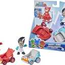 PJ Masks Owlette vs Romeo Battle Racers Preschool Toy, Vehicle and Action Figure Set for Kids Ages 3 and Up
