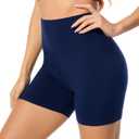 FULLSOFT High Waisted Biker Shorts for Women-5" Tummy Control Fitness Athletic Workout Running Yoga Gym Shorts, 2XL-3XL