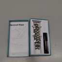 Thin Stainless Steel Bands Compatible with Apple Watch 38mm 40mm 41mm 42mm 44mm 45mm 46mm for Women, Metal Straps for iWatch Series 11 10 9 8 7 6 5 4 3 2 1 SE (Silver)