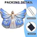 MUNAFIE Belly Dance Wings Halloween Christmas Party Colorful Butterfly Wings Performance Costumes