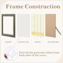 VIOLABBEY 12x18 Picture Frame Sliver, Vintage Photo Frames Ornate without Mat for Wall Hanging