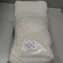 Queekay Fleece Lumbar Support Pillow 3 Section Back Pillow Office Chair for Back Support Comfortable Lumbar Cushion for Car Seat Pain Relief Sofa Rest(White)