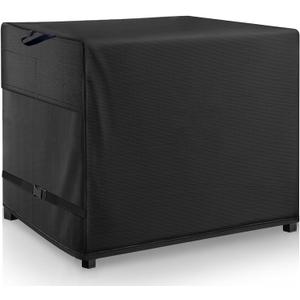 Outdoor Bar Cover Heavy Duty Waterproof Cover For Wicker with 54 inch Outdoor Utility Cart and Storage Cabinet Black (54"x 18.7"x 36.2")