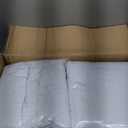 6 Pack 8FT Rectangular Spandex Tablecloth,Wrinkle Resistant Fitted Cover for 96x30 inch Banquet Table Cloth, Washable Stretch Fabric for Party, Events, Wedding, Vendor - White