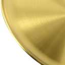 8PCS 201 Stainless Steel Gold Plates, 10 Inches Flat Metal Dishes, Round Serving Plates for Snacks, Desserts, one size