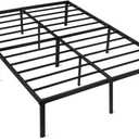 Amazon Basics - Metal Bed Frame, Non-Foldable Platform Bed, Easy Assembly, Full, 54W x 75L in, Black