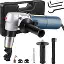 VEVOR Electric Metal Nibbler 625W Nibbler Metal Cutter 1000RPM High Speed Rotor 0.16in/4mm Metal Nibbler 110V w Replaced Blades Storage Case Sheet Metal Nibbler for Cutting Stainless Steel, Aluminium