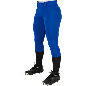 CHAMPRO Women's Standard Low-Rise Softball Pants (Large, Royal)