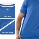 NORTHYARD Men's Athletic Running T-Shirts Workout Lightweight Short Sleeve Performance Shirts Top Tee (Blue, M)