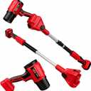 2 in 1 Cordless Leaf Blower for Milwaukee 18V Battery, 740-CFM 190-MPH Handheld Electric Dust Blower, 77 Inch Adjustable Pole, Battery Powered Blower for Lawn, Gutters, Eaves (Battery Not Included)