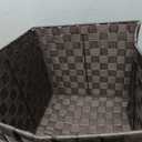 Whitmor Woven Strap Storage Tote Basket with Liner - Espresso