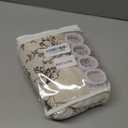 Farmhouse Floral Linen Shower Curtain, Vintage Brown Pattern Rustic Shower Curtains for Bathroom, Tan Taupe,72x84 (Extra Long 72" Wx84" L)