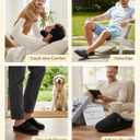 VeraCosy Men's Two-Tone Memory Foam House Slippers Indoor Outdoor Durable Rubber Sole, Size 10.5