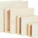 Bright Creations Set of 8 Unfinished Wood Canvas Boards for Painting, Wooden Panels for Crafts, DIY Signs in 4 Sizes - Wood Panel - Wooden Plaque