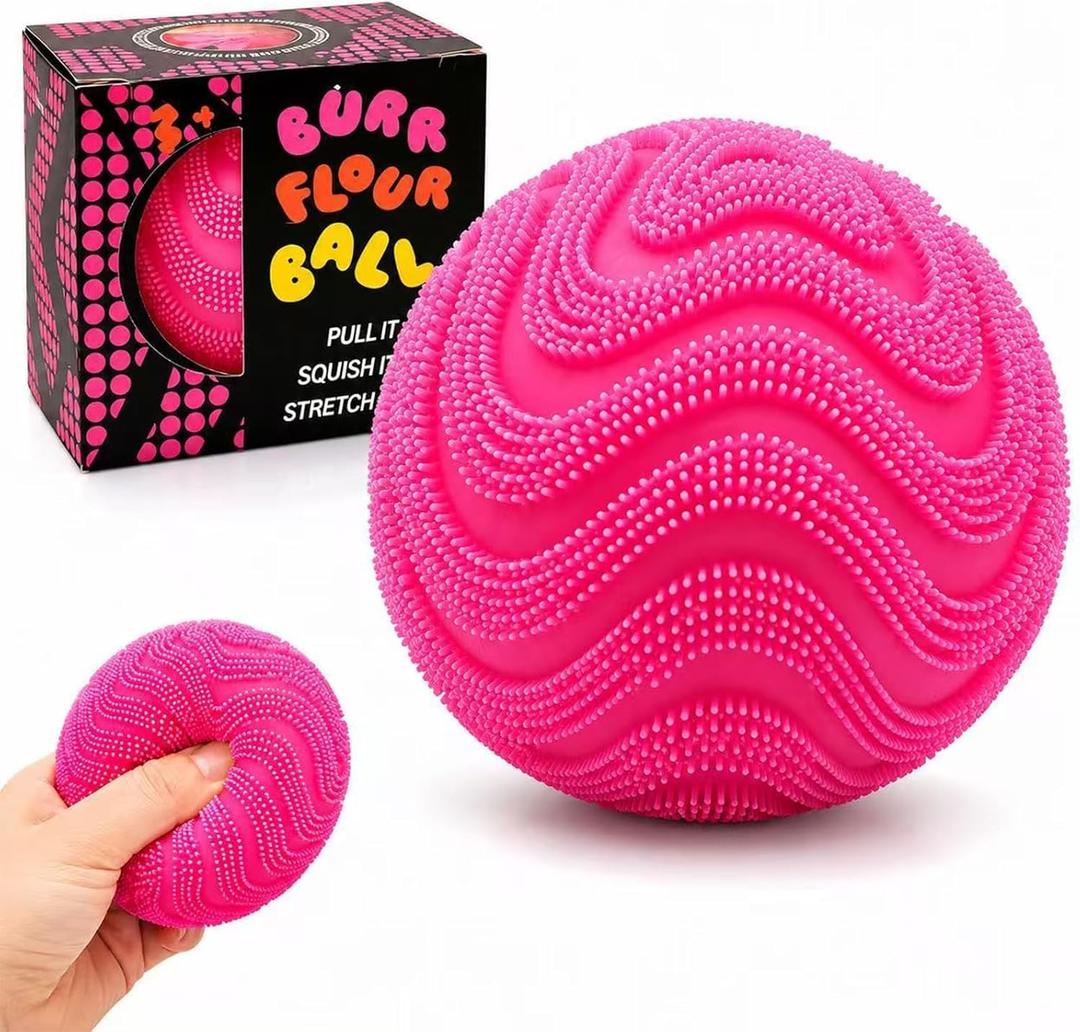 Fuzz Ball Squishy Stress Ball Toy,Slow Rising Memory Foam Fidget Squishy Fuzz Balls Adults Anxiety Stress Relief Toys,Party Favors Gift for Focus&Relaxation