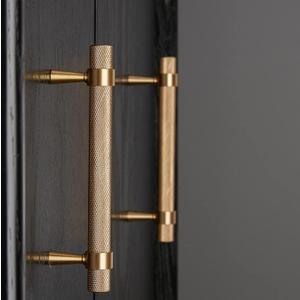 2 Pack Solid Brass Cabinet Pulls, 5" Inch (128mm) Hole Centers Gold Knurled Textured Cabinet Bar Handles for Drawer Bathroom Kitchenroom Cabinet Hardware 2 Pack Solid Brass Cabinet Pulls, 5" Inch (128mm) Hole Centers Gold Knurled Textured Cabinet Bar Handles for Drawer Bathroom Kitchenroom Cabinet Hardware