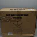 BestOffice | Ergonomic Office Chair | Mid-Back Swivel Desk Chair | Breathable Backrest & Lumbar Support | Adjustable Height | Sponge Seat | Rolling Wheels | Black | for Adults & Women