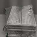 Pinkpum 6 Pack Closet Organizers Storage Box, Stackable Plastic Drawer Basket for Clothing, Stackable Storage Bins Shelf Storage Container for Closet Wardrobe Bedroom Bathroom Office White