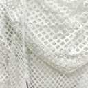 ZUYPSK Womens Fishnet Long Sleeve Hollow Out Hoodie Pullover Crop Top Summer Short Sweatshirt Outerwear (White, L)