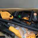 20000 RPM Electric Weed Wacker Battery Powered 6000mAh, 800W Brushless Weed Eater with Wheels, 4-in-1 Brush Cutter/String Trimmer/Grass Trimmer/Edger Tool,Stringless Weed Trimmer Metal Blade,2 Battery