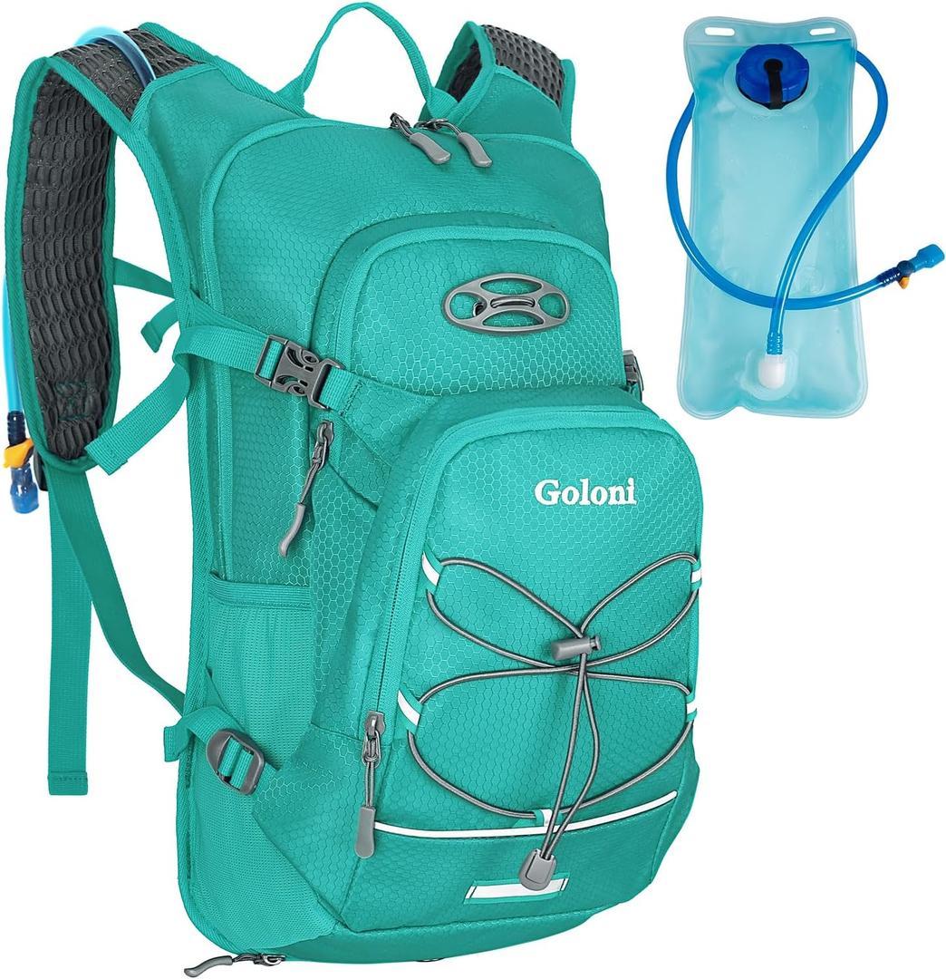 Hydration Backpack,Lightweight Hiking Backpack with 2L Water Bladder,Water Backpack for Biking, Running, Festival