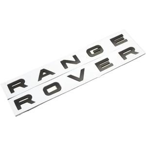 3D ABS Logo Letters Car Hood Badge Bonnet Sticker Fit for Range Rover Emblem L320 L322 L405 L494 Accessories(Matte Black)