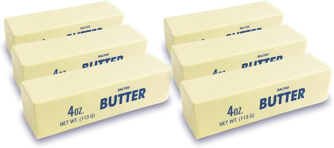 Slow Rising SquishyTaba Squishy, Stress BallsStress Relief & Fidget for ADHDParty Favor Gift (6pcs Butter Stick)