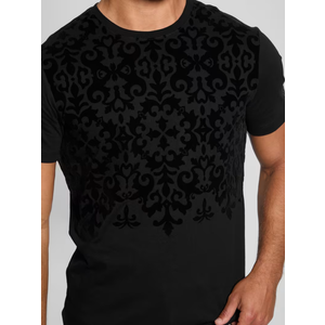 Black Flock T-Shirt - GUESS Size L