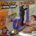 Nicmore Flexible Race Track Toy Set: 15ft DIY Bendable Ramp with Suction Cups – Portable Roll-Up Car Track for Kids Compatible with 1:64 Diecast Cars – Birthday Christmas for Boys Girls Ages 3+