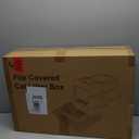 Rywell Stainless Steel Litter Box with Lid XL,120 Flip Cover Stainless Steel Litter Box with Litter Scoop and Litter Mat, Odor Control,Anti-Leakage, Non-Stick, Easy to Clean (24in)