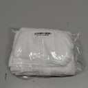 Anmao Vintage Lace Kitchen Curtains 24 Inches Long 2 Panels, Romantic Semi Sheer Floral Over Sink Lacy Cafe Curtain, Elegant Window Short Small Drapes, 55W x 24L, Pure White