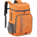 Maelstrom Cooler Backpack - 35/50 Can Insulated Soft Cooler Lunch Bag for Camping, Beach, Hiking & Shopping (Orange)