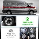 Hubcap Wheel Covers for 2015-2026 Ford Transit 150 250 350 350HD ABS Hubcap Replacement Set of 4, 16 inch Sliver