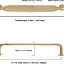 10 Pack 5 Inch Cabinet Pulls Champagne Bronze Kitchen Handles Zinc Alloy Drawer Pulls Solid Cabinet Hardware