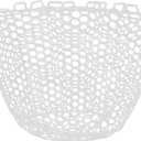 Fishing Nets Silicone Replacement Netting, Clear Black Fly Ice Fishing Net Landing Kayak Nets Without Handle for Freshwater Saltwater Foldable Soft Flexible Trout Net Silicone Mesh (5025)