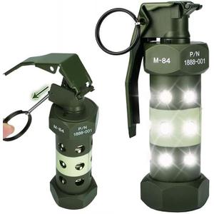CS Airsoft Flashbang Flashlight Cosplay Movie Props Tactical Outdoor Portable Lantern Survival Strobe LED Lamp Camping Light