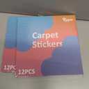 2 x [12 Pack] Rug Pad Gripper, Double Sided Non-Slip Rug Pads Rug Tape Stickers Washable Area Rug Pad Carpet Tape Corner Side Gripper for Hardwood Floors and Tile