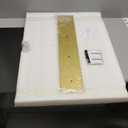 Hasipu Vanity Mirror with Lights, 27.6" x 20" LED Makeup Mirror, Lighted Makeup Mirror with Dimmable 3 Modes, Touch Screen Control Vanity Mirror Round Gold