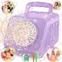 Upgraded Bubble Machine with 2 Speed Levels,Blow 20000+ Bubbles/Minute,Portable Automatic Bubble Machine for Kids Toddlers,Durable Bubble Maker Outdoor Toys Gifts for Birthday,Wedding,Party,Christmas