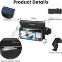 Niveaya IPX8 Waterproof Fanny Pack - 2 Pack, Floating Dry Bag Pouch, Phone Waterproof Waist Pouch Dry Bag, Beach, Kayaking, Swimming, Boat Essentials, for iPhone 17/16/15/14/13/12 Pro Max up to 9.5" (Black&Green)