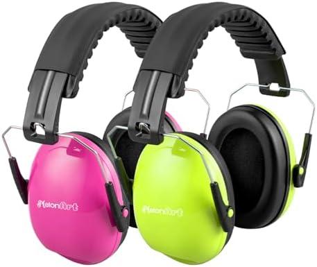 MelonArt 2 Pack Noise Cancelling Headphones for Kids Adult, Toddler Ear Protection Ear Muffs for Autism Sensory, 27dB Noise Reduction Head Phones Soundproof for Shooting Monster Jam Concert Fireworks