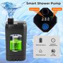 Portable Camping Shower Kit: 6ft Tent, 4000mAh Pump, 1500W Heater & Bucket