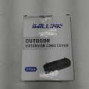 iwillink 2 Pack Outdoor Extension Cord Cover Waterproof - Weatherproof Electrical Connection Box for Outdoor Outlet, Plug, Socket, Christmas Holiday Decoration, Power Tool, Black