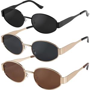 livho 2025 Trendy Oval Sunglasses - Stylish Polarized Shades for Everyday - Retro Metal Frames