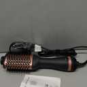 Hair Dryer Brush Blow Dryer Brush in One, 4-in-1 Ionic Hair Dryer Brush and Styler Volumizer with 3.2" Oval Barrel, 33000RPM High-Speed Motor, Hot Air Straightener Brush, All Hair Types, MS-D07A (Rose Gold)