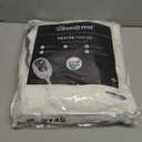 Beautyrest Long Brushed Faux Fur Ogee Textured Design Electric Blanket, Auto Shut Off, Virtually Zero EMF, Multi Heat Setting, UL Certified, Machine Washable, Ivory Throw 50x60